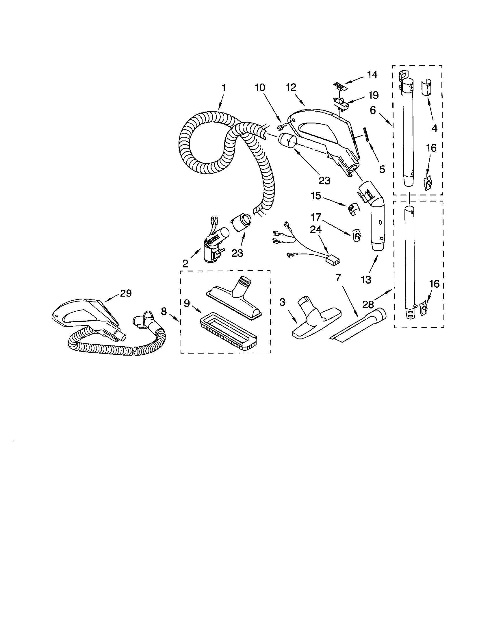 Hose and attachment