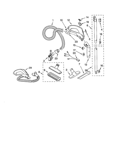 Hose and attachment