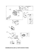 Head-cylinder/alternator/wiring harness