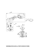 Blower housing/starter motor