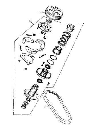 Driven pulley/clutch