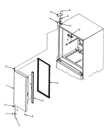 Left refrigerator door