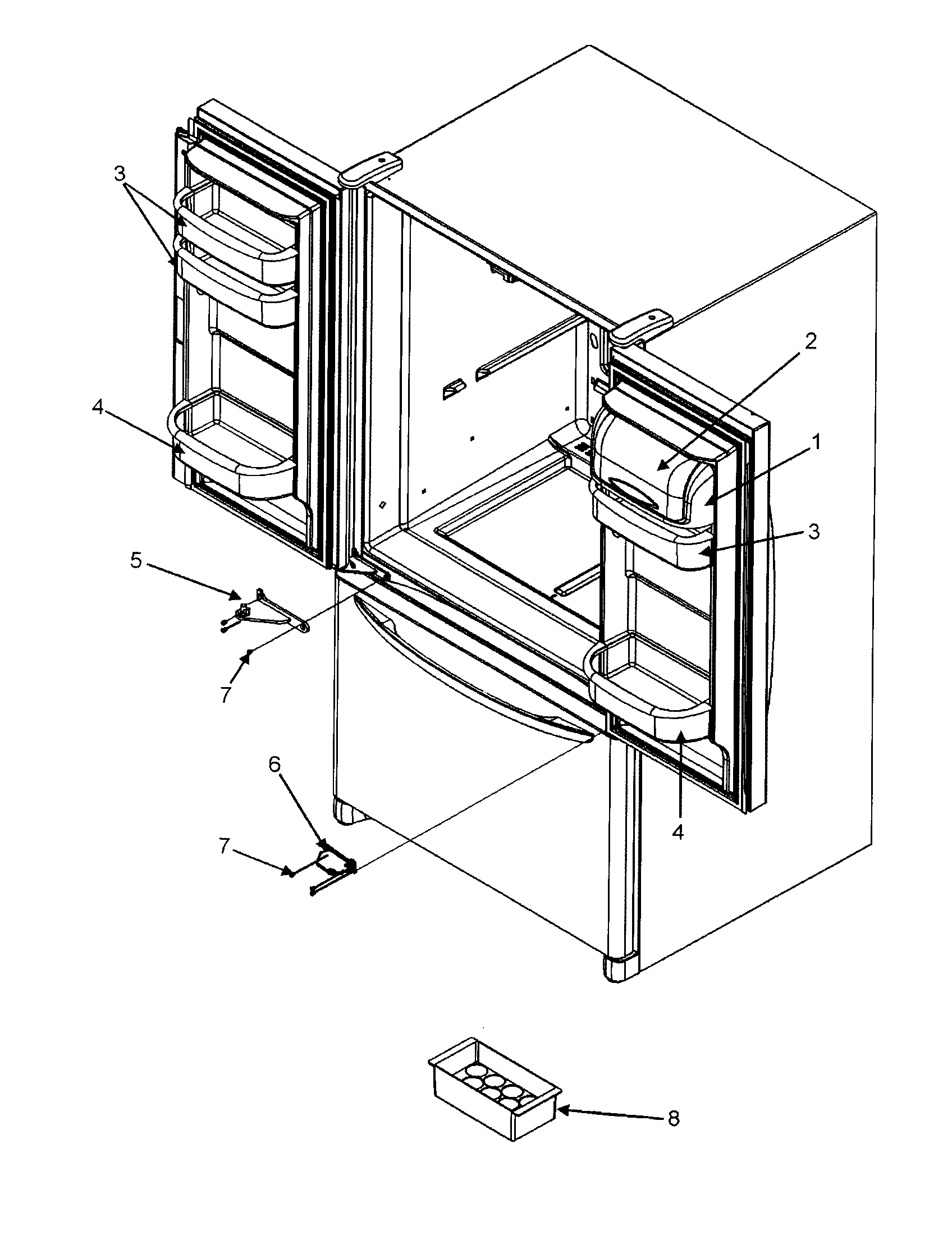 Ref dr storage center hinges