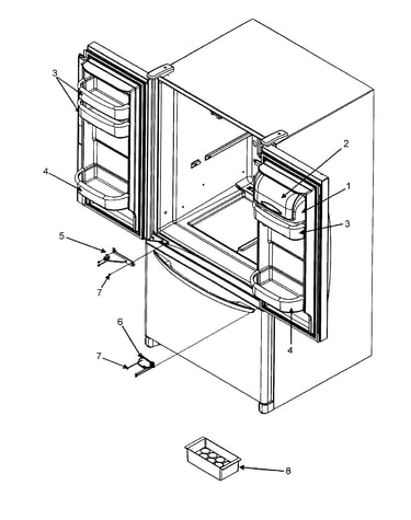 Ref dr storage center hinges