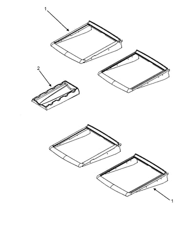 Refrigerator shelves