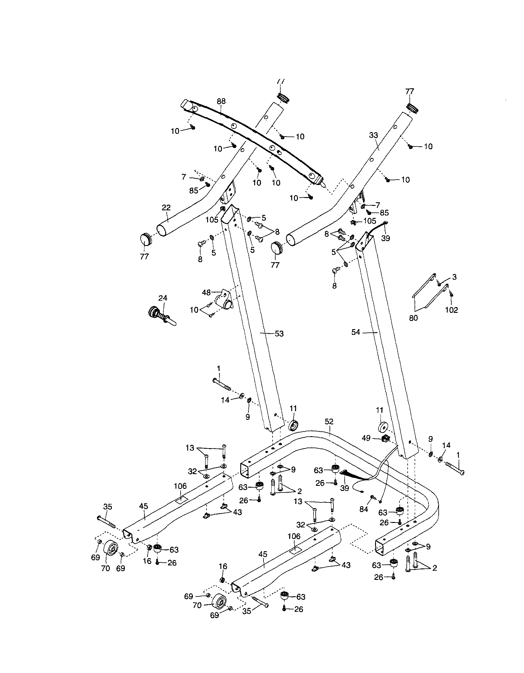 Uprights/frame