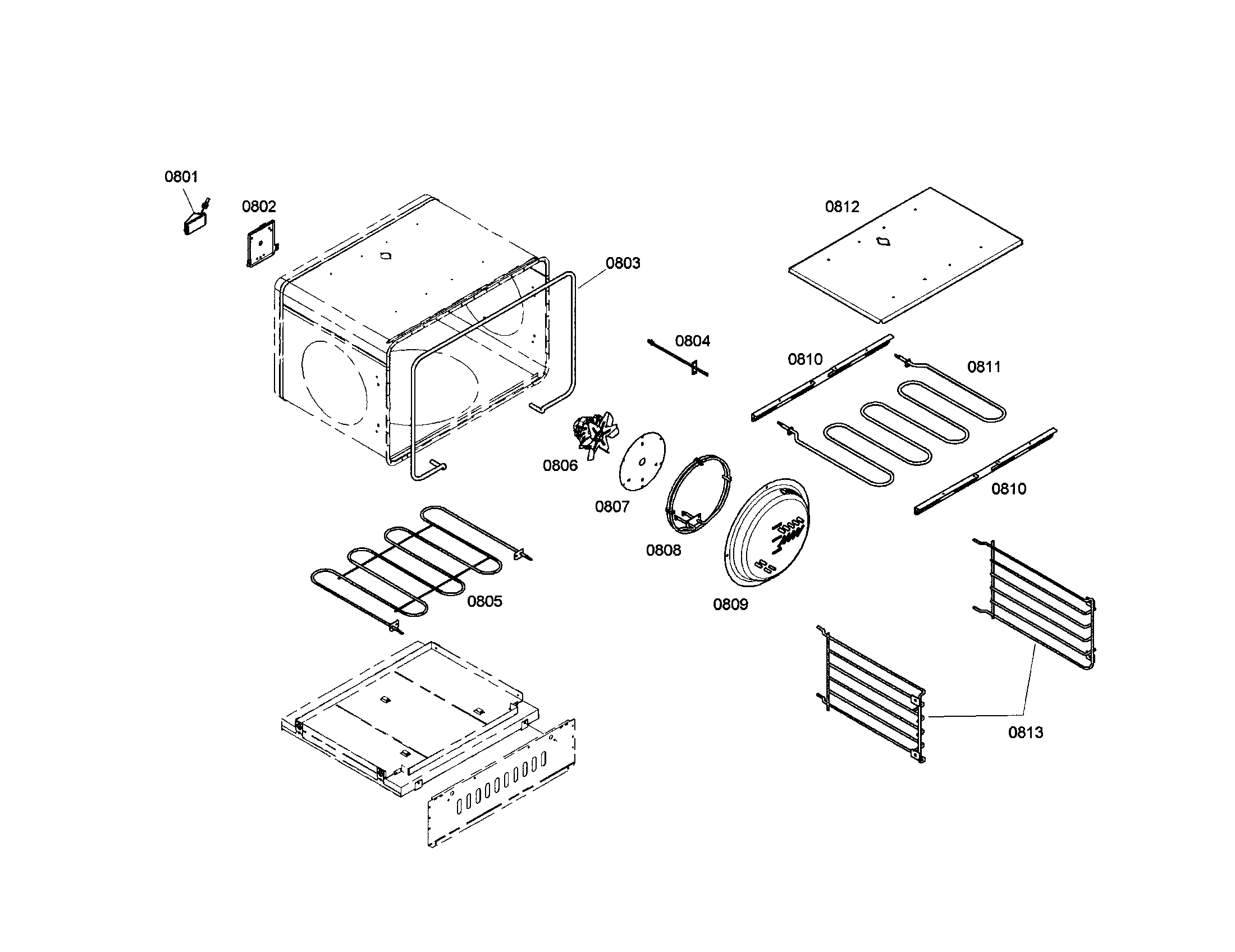 MOTOR/COVER/RACK SUPPORT