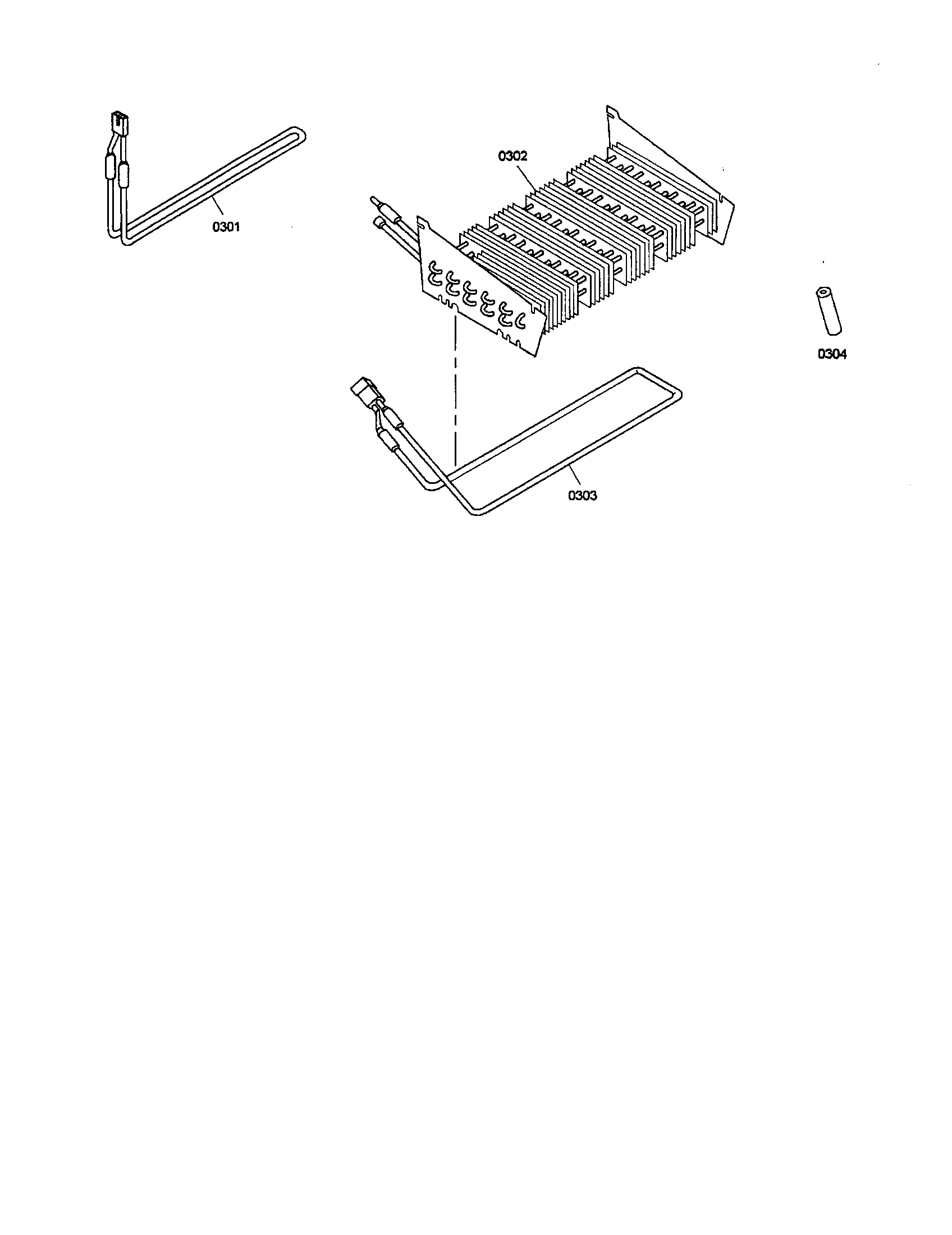 Evaporator/defrost heater
