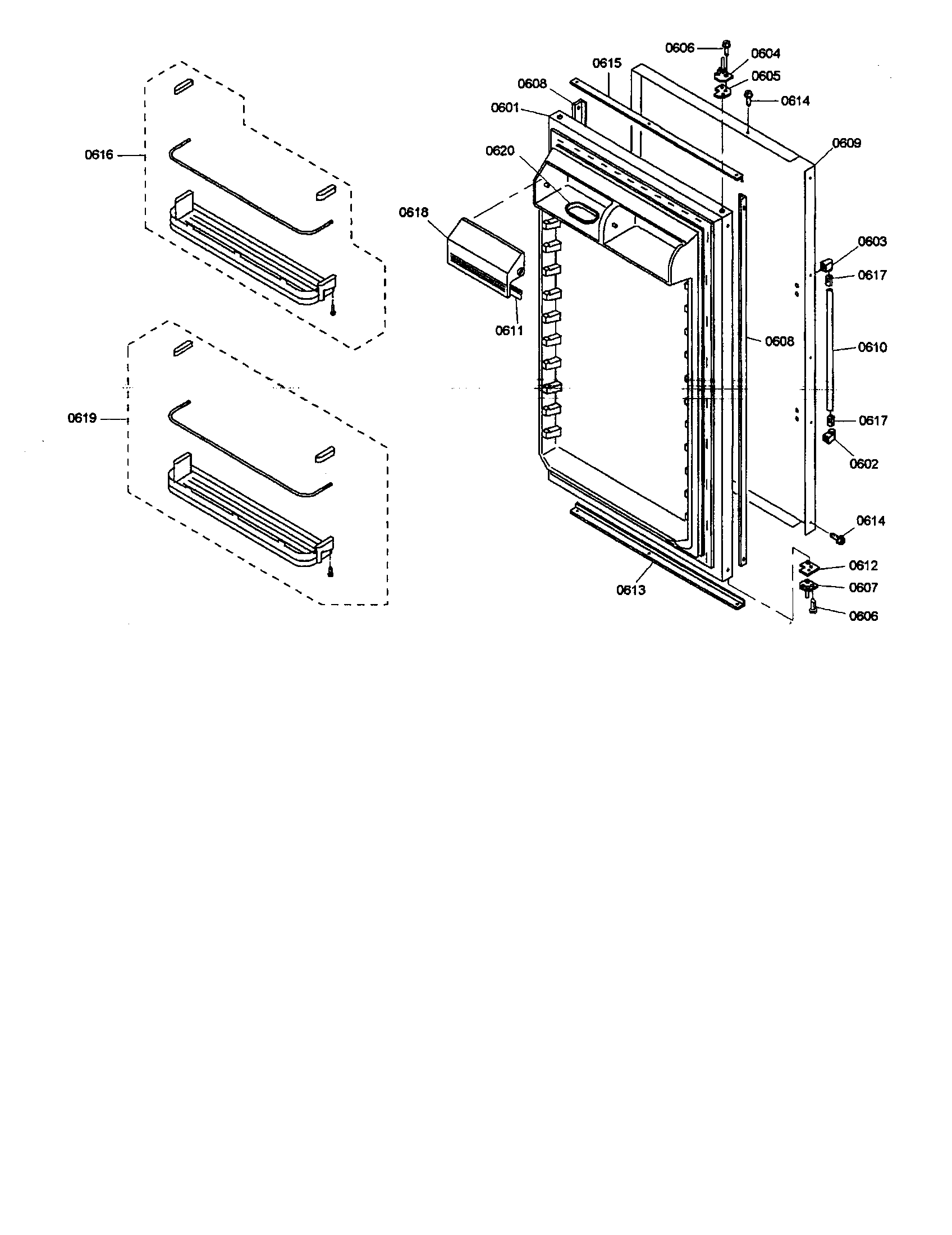 Refrigerator door