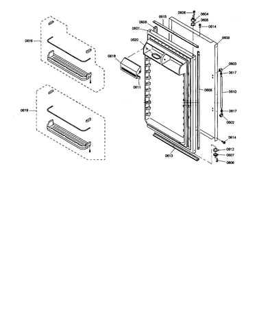 Refrigerator door