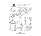 Craftsman 580752051 cylinder/crankshaft/sump diagram