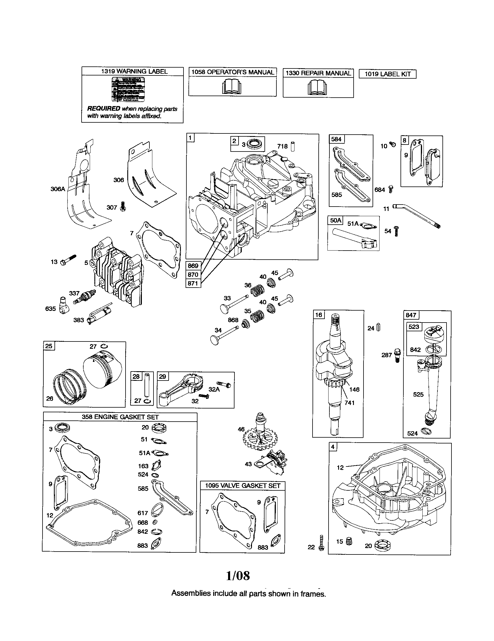 CYLINDER/CRANKSHAFT/SUMP