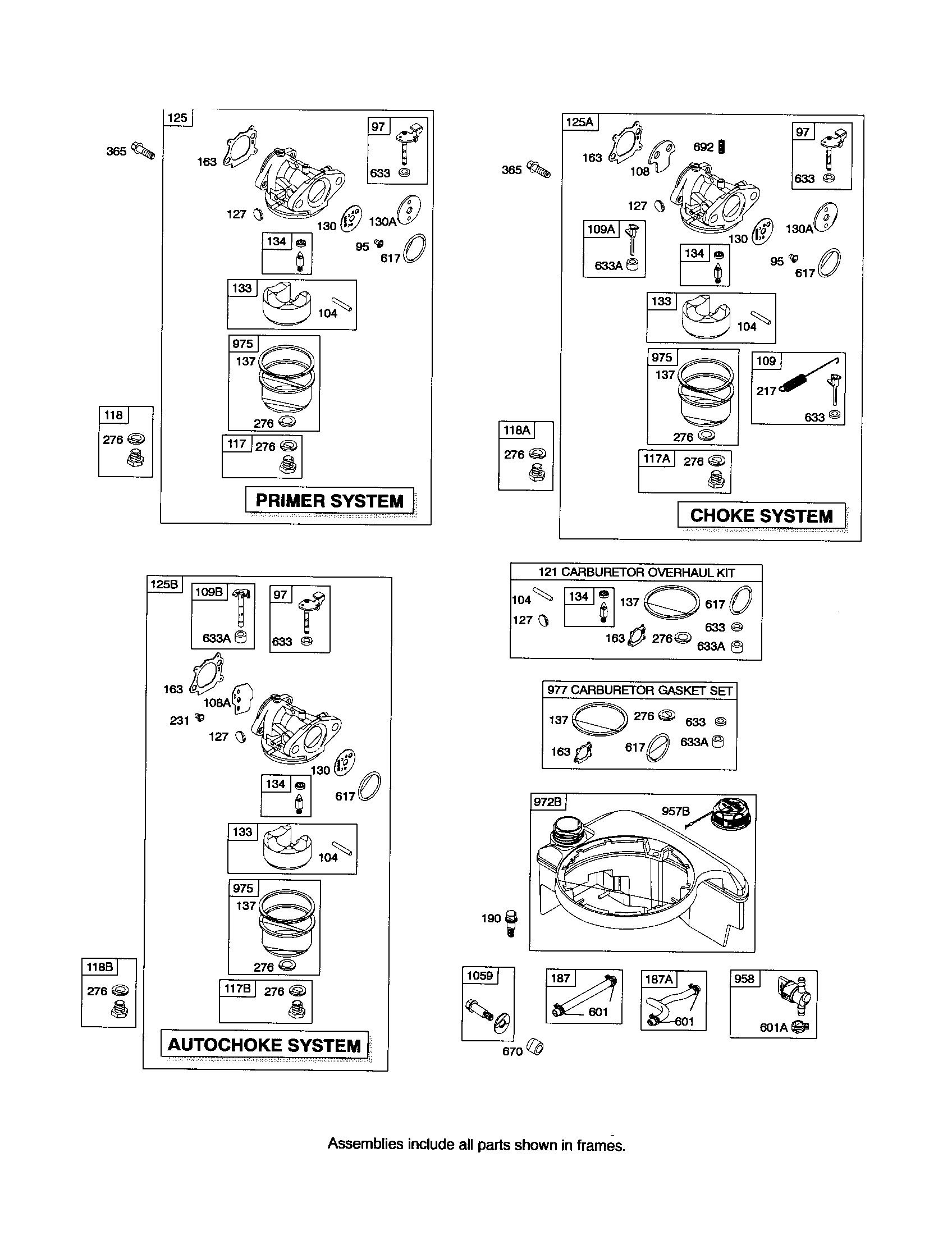 CARBURETOR/FUEL TANK