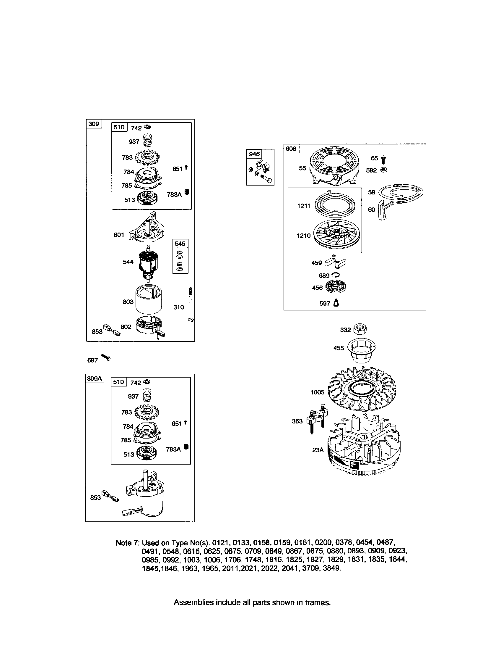 REWIND STARTER/STARTER MOTOR