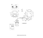 Snapper 5900731 air cleaner cover/blower housing diagram