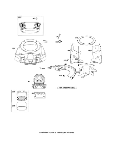 Air cleaner cover/blower housing