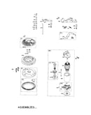 Motor-starter/flywheel