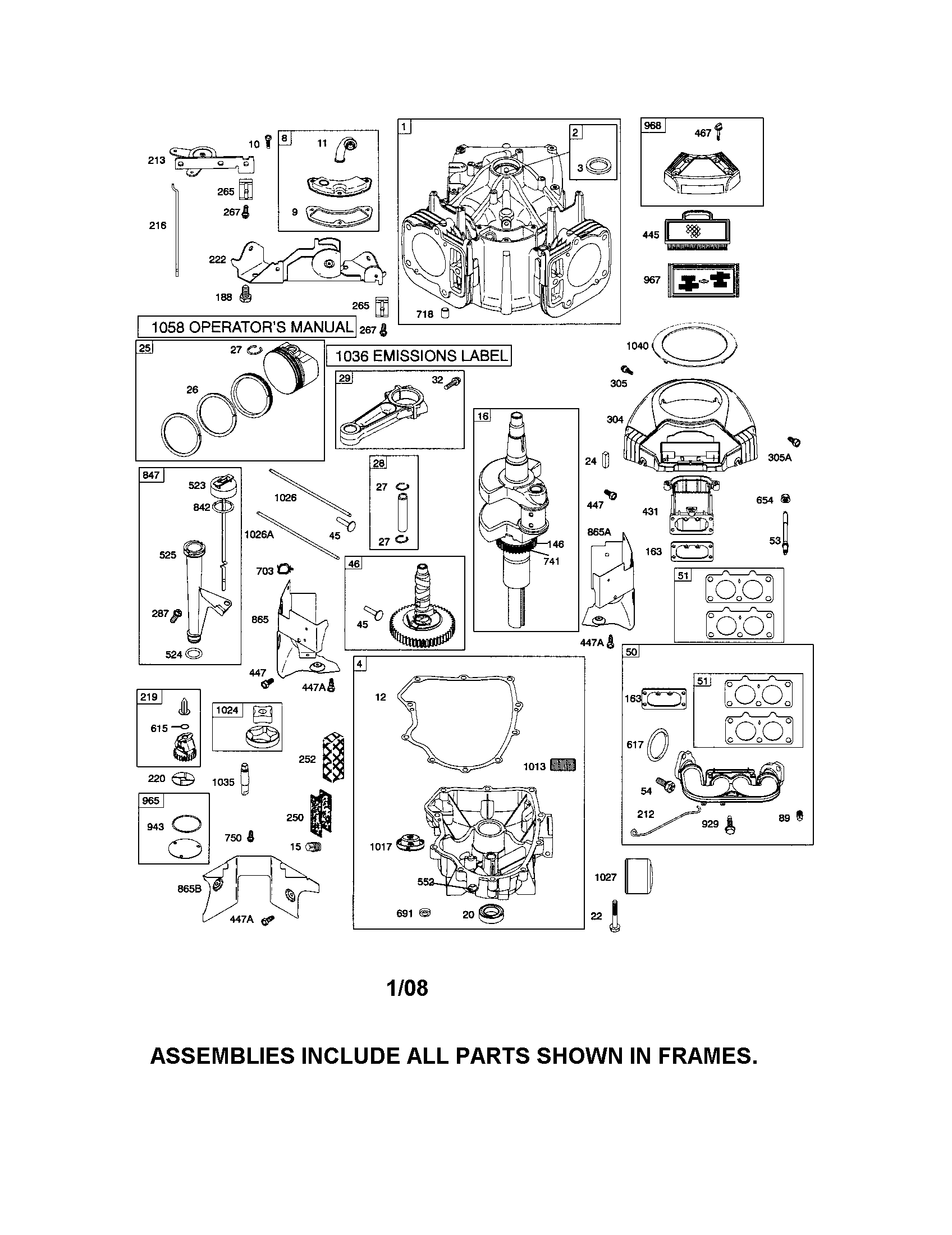 CYLINDER/CRANKSHAFT/SUMP