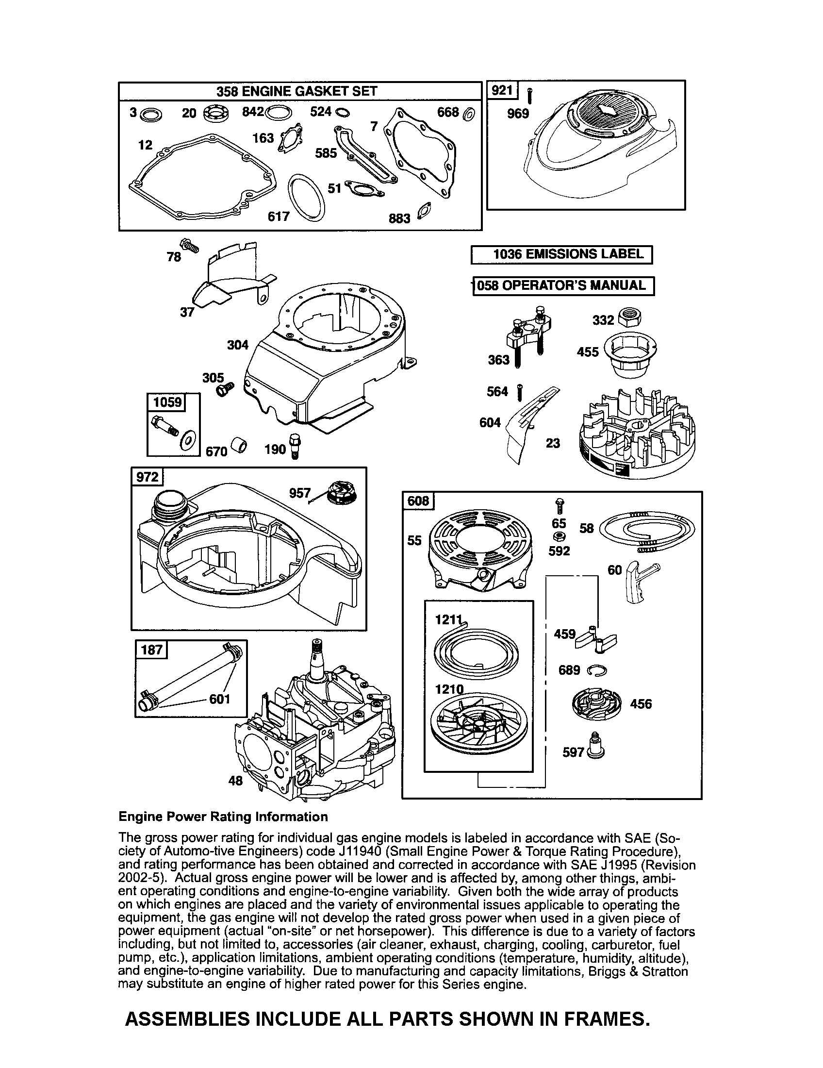 Fuel tank/rewind starter