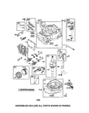 Cylinder/crankshaft/sump