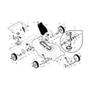 Craftsman 917370752 drive control/gearcase/wheels diagram