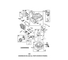 Craftsman 917388430 cylinder/crankshaft/sump diagram