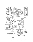 Cylinder/crankshaft/sump
