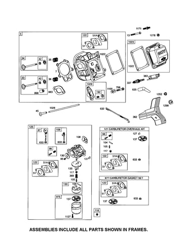 Head-cylinder/carburetor