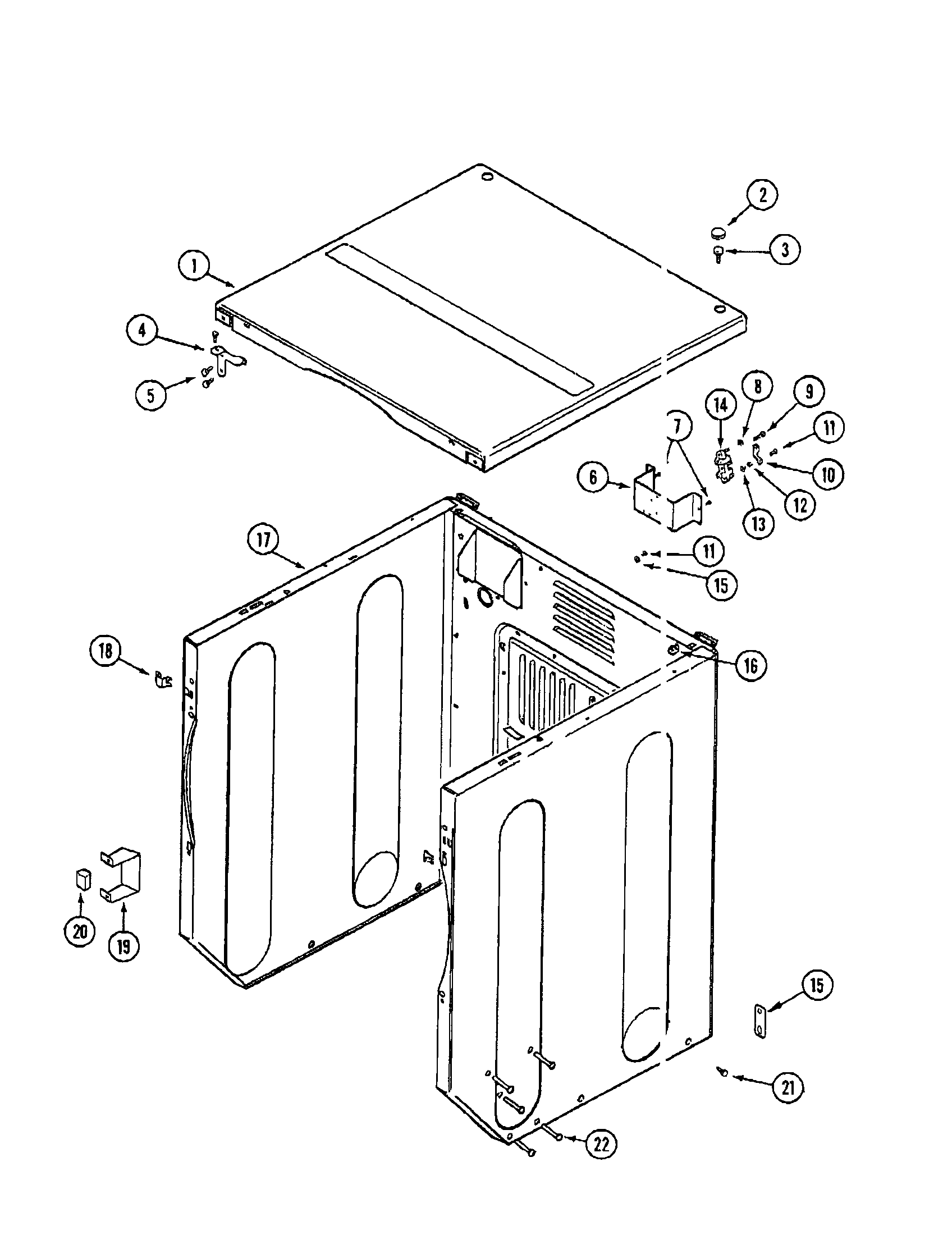 Cabinet-front (dryer)