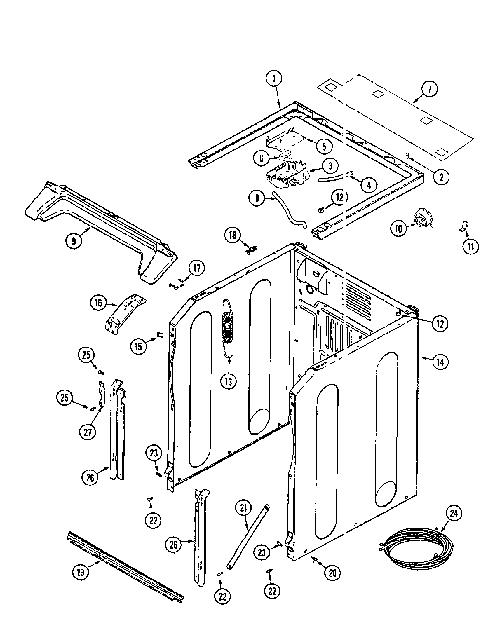 Cabinet-front (washer)
