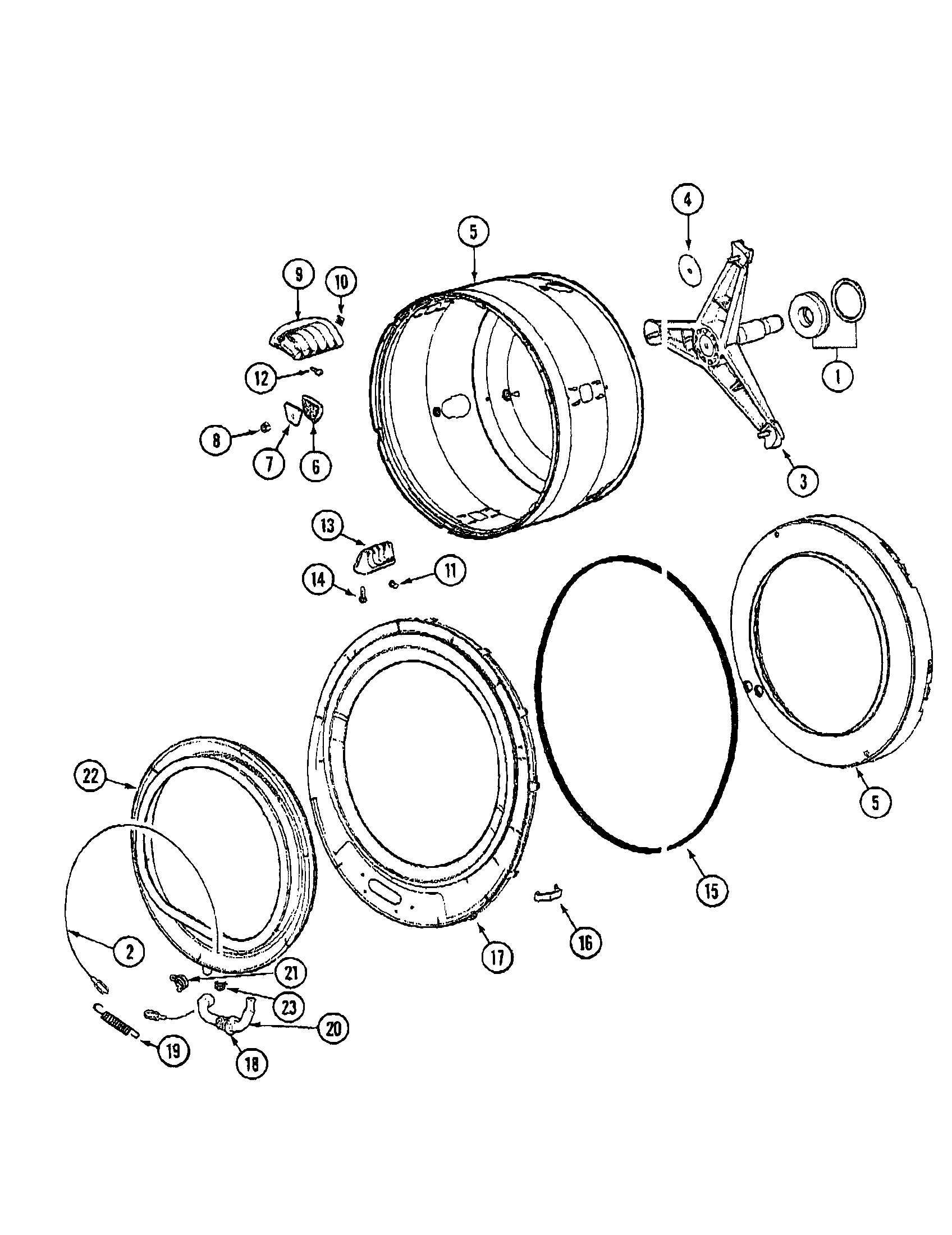Spinner/outer tube cover (washer)