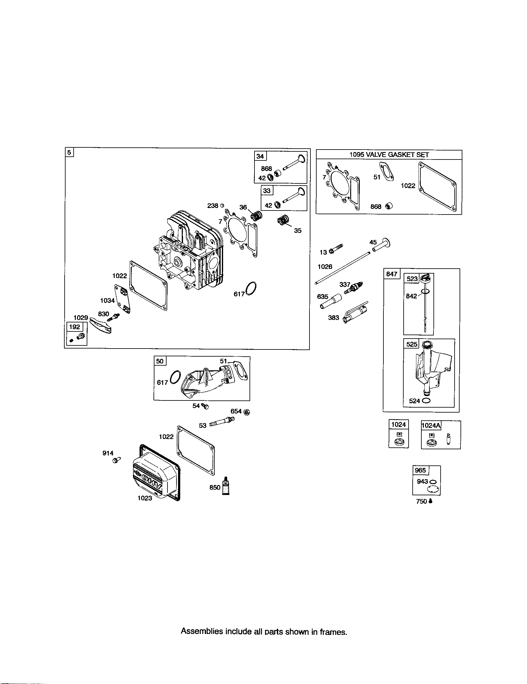 Head-cyl/dipstick/tube