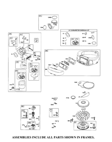Carburetor/blower housing
