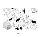 Husqvarna 917374454 handle/engine/housing diagram