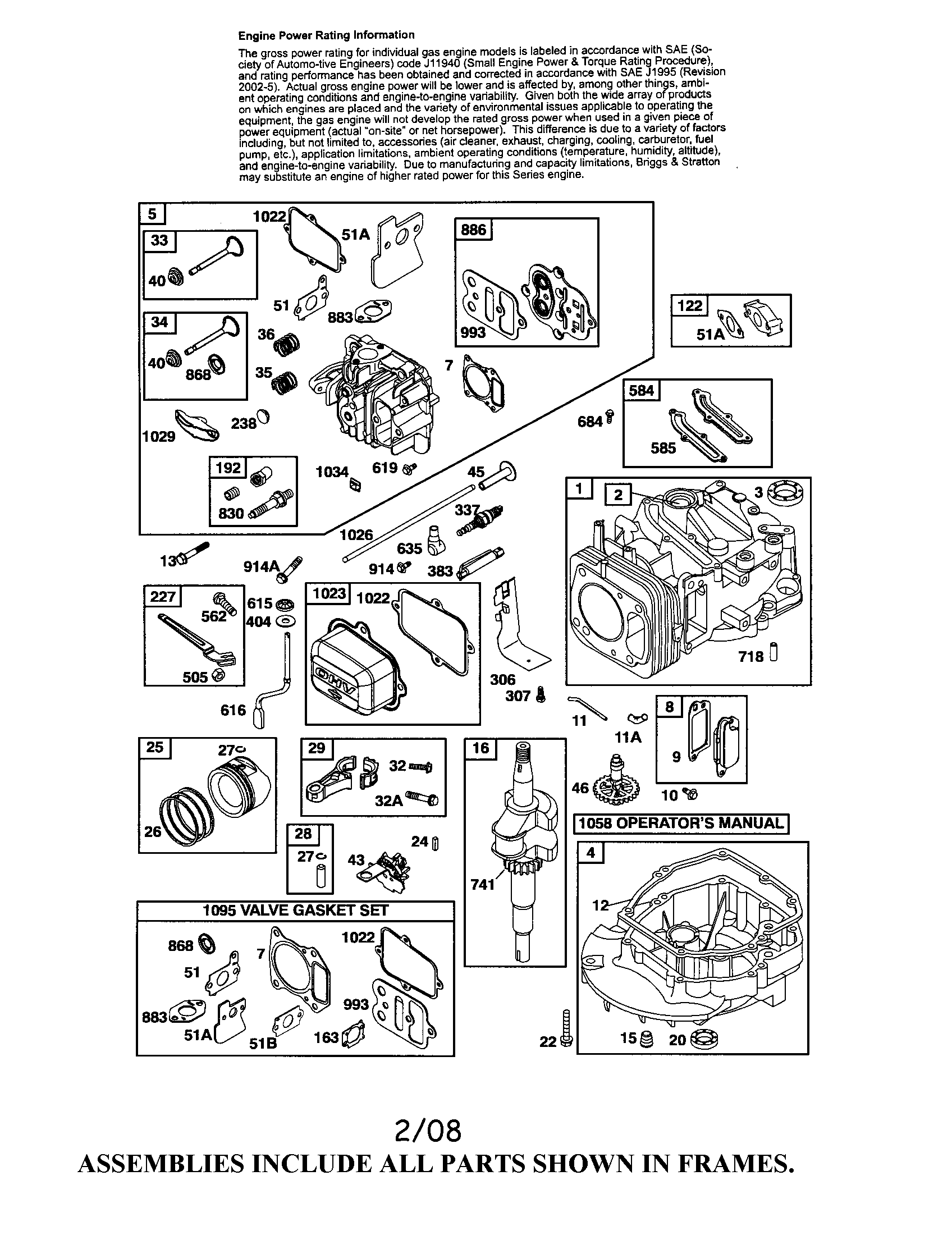 CYLINDER/SUMP/CRANKSHAFT