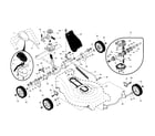 Husqvarna 917374455 drive control/gear case/wheels diagram