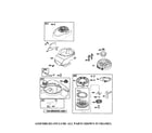 Briggs & Stratton 124T05-0947-EA rewind starter/fuel tank diagram