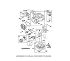 Briggs & Stratton 126L02-1100-F1 cylinder/crankshaft/sump diagram