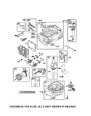 Cylinder/crankshaft/sump