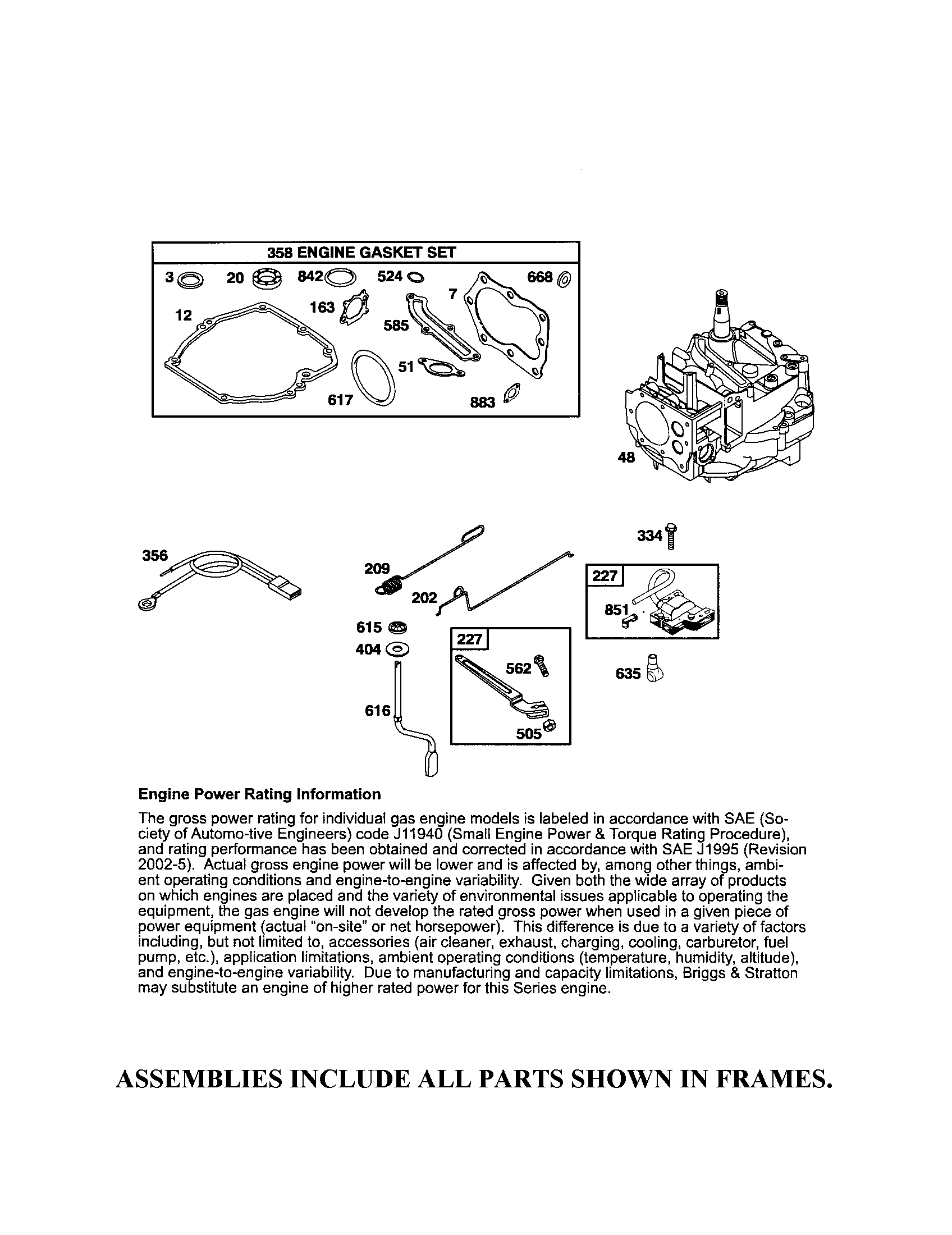 Short block/governor control lever