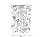 Craftsman 917385192 cylinder/crankshaft/sump diagram