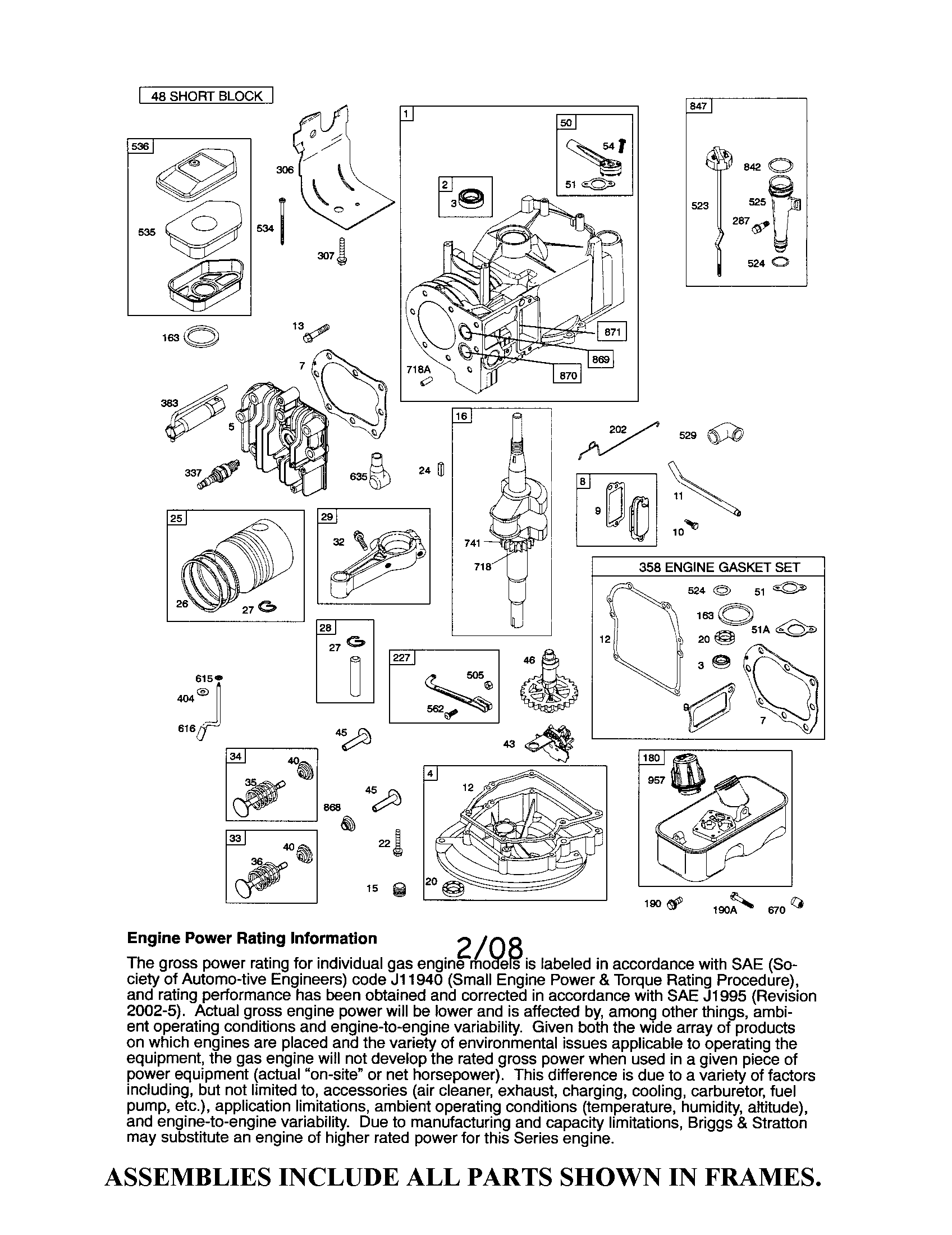 CYLINDER/CRANKSHAFT/SUMP