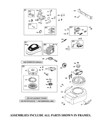 Rewind starter/carburetor
