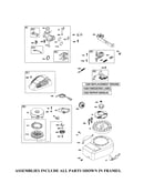 Rewind starter/carburetor