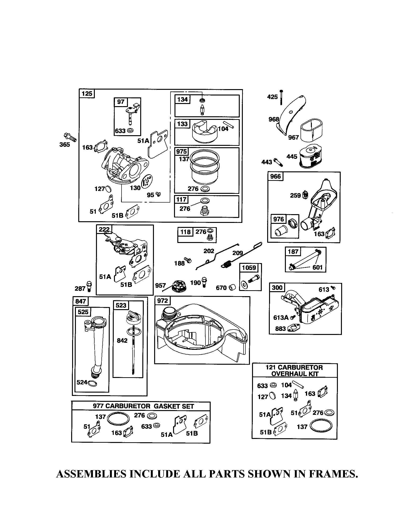 Carburetor/fuel tank