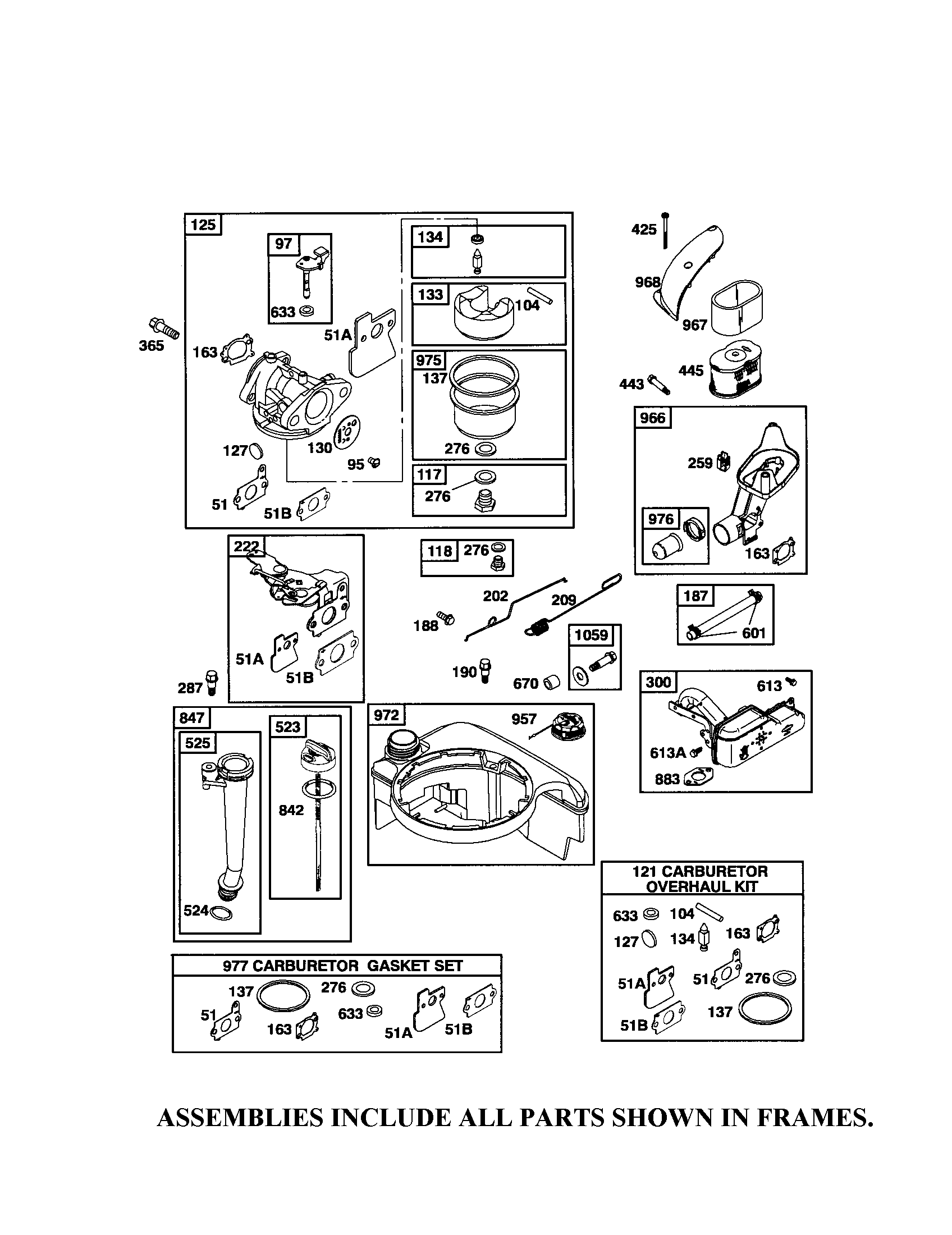 CARBURETOR/FUEL TANK