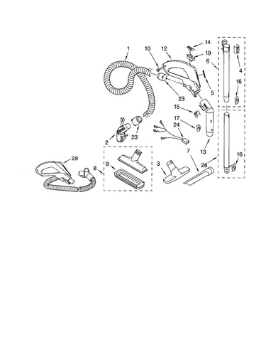 Hose and attachment