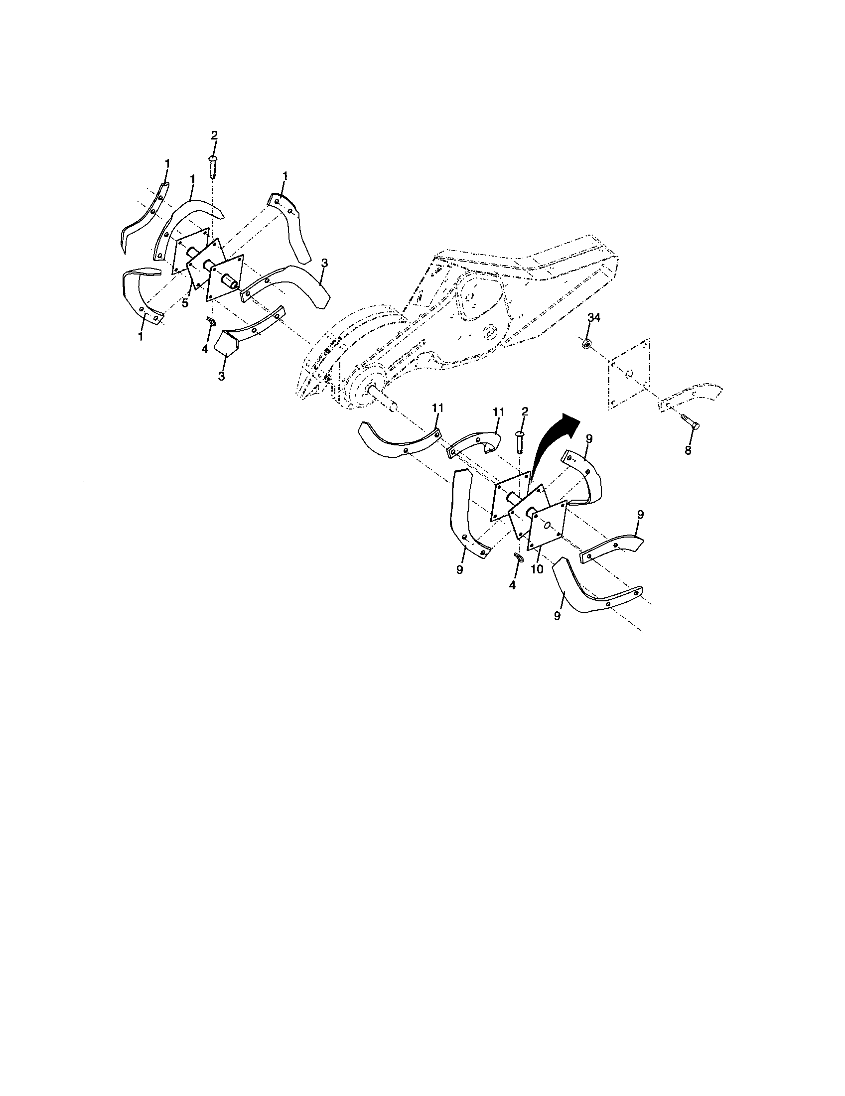 Tine assembly