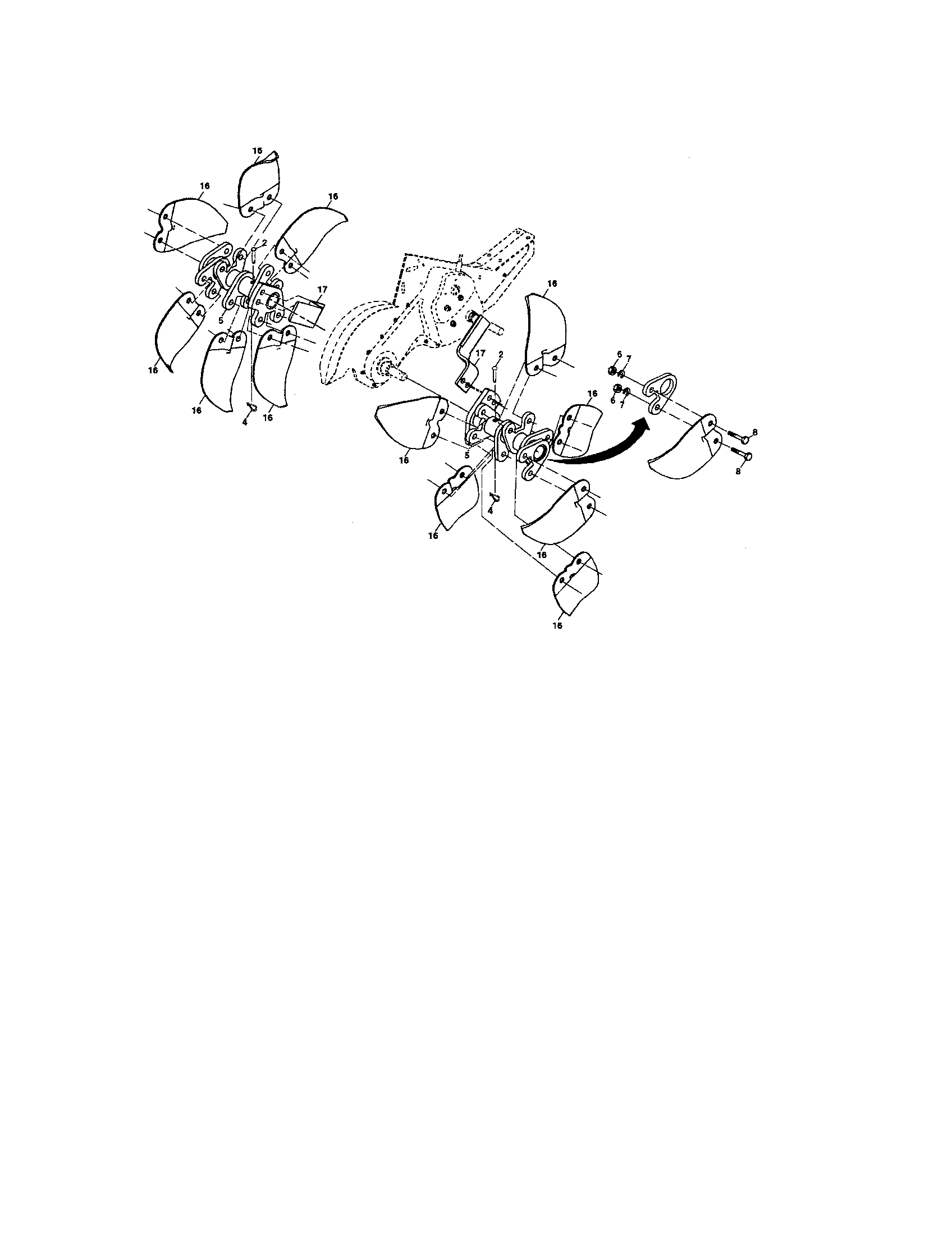 Tine assembly