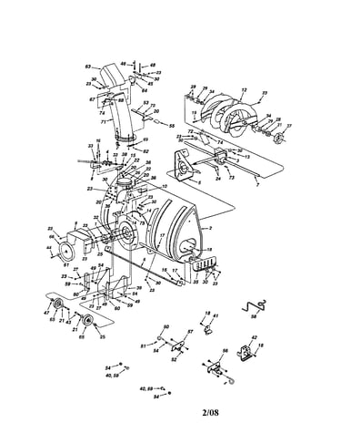 Housing/spiral/gear/chute